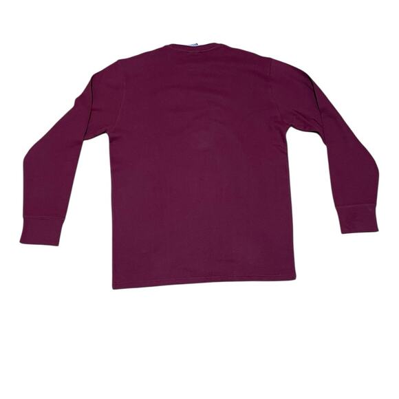 Polo Ralph Lauren NEW Shirt XL Maroon Sleepwear Long Sleeve Pull Ov Waffle Knit - Picture 3 of 7